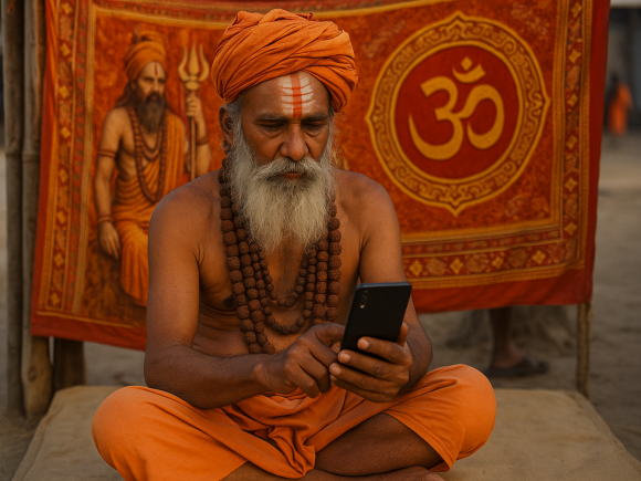 Present Acharya Mahamandaleshwar of Nirmohi Akhara A Legacy of Faith and Service
