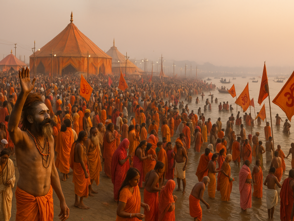 Nirmohi Akhara at Kumbh Mela A Sacred March of Devotion and Discipline