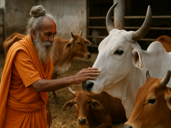 Gau Seva A Sacred Commitment of Nirmohi Akhara to Cow Protection
