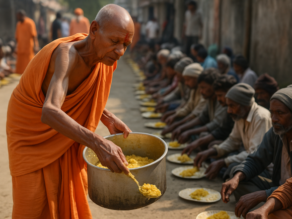 Annadan Nirmohi Akhara’s Sacred Offering of Nourishment and Compassion
