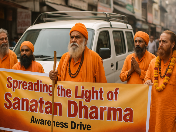 Spreading the Light of Sanatan Dharma Awareness Drives by Nirmohi Akhara