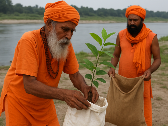Sacred Duty to Mother Nature Nirmohi Akhara’s Commitment to Environment & River Conservation