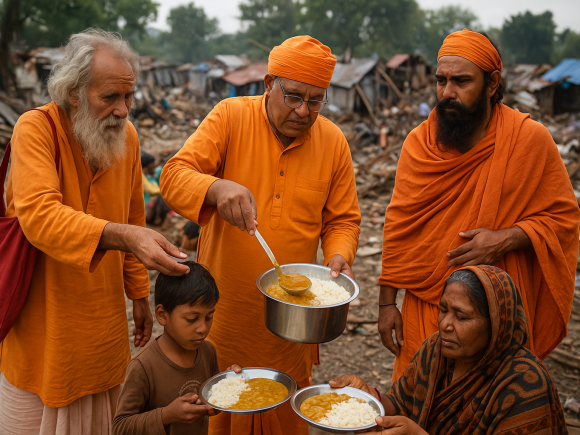 Compassion in Crisis Nirmohi Akhara’s Disaster Relief Activities
